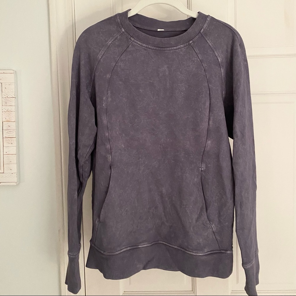 Lululemon purple Scuba crewneck sweatshirt, size 8